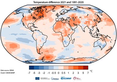 Climate change – EU Copernicus service warns 7 hottest years on record globally were the last 7