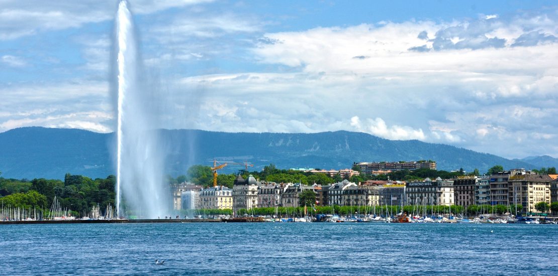 The water fountain in Geneva