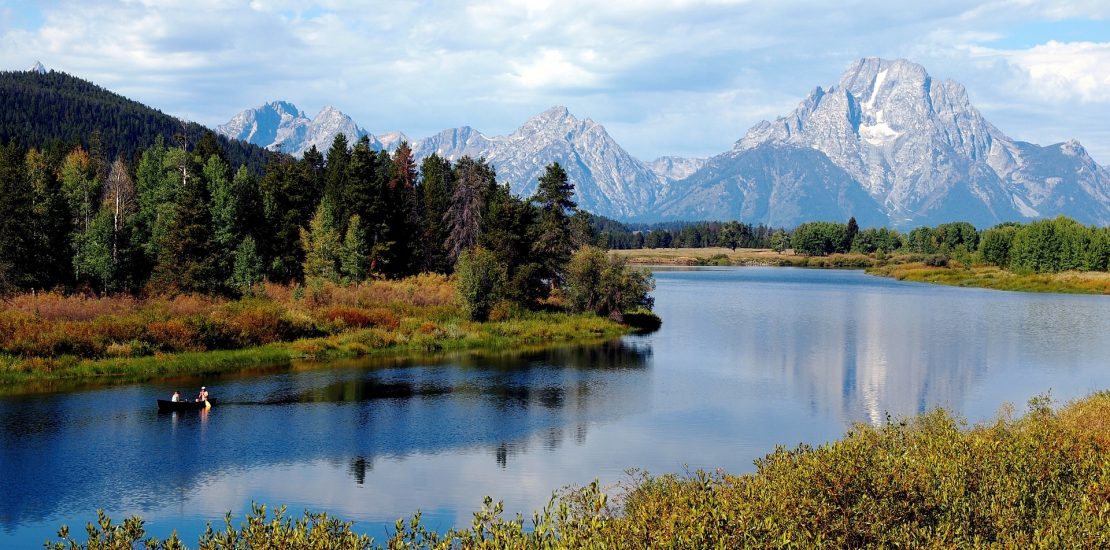 Teton mountains in Wyoming