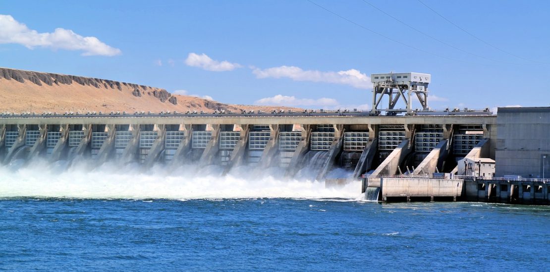large dam with water
