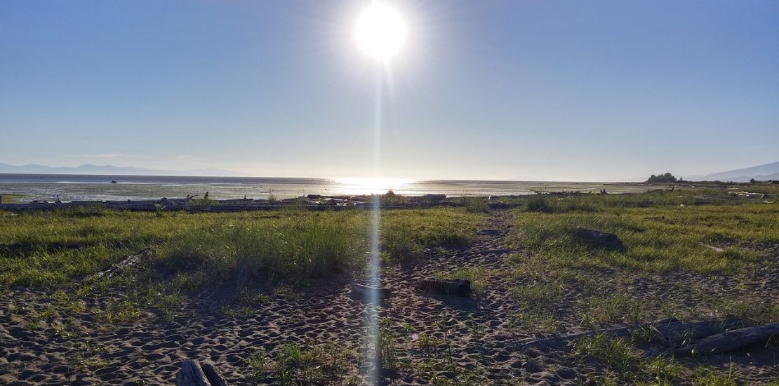 iona-beach-bc-canada on a sunny day